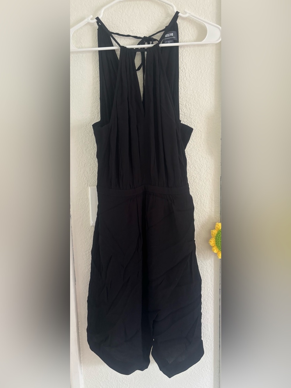 Anthropologie Black Halter Mini Dress - Picture 5 of 12